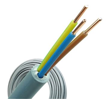 3x 1.5 mm YMvK Kabel (Class 1) Blue,Brown,Gr/Yel (100)